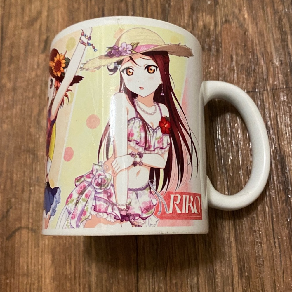 Anime Love Live Sunshine Coffee Tea Mug Cup Riko Watanabe Chika Takami